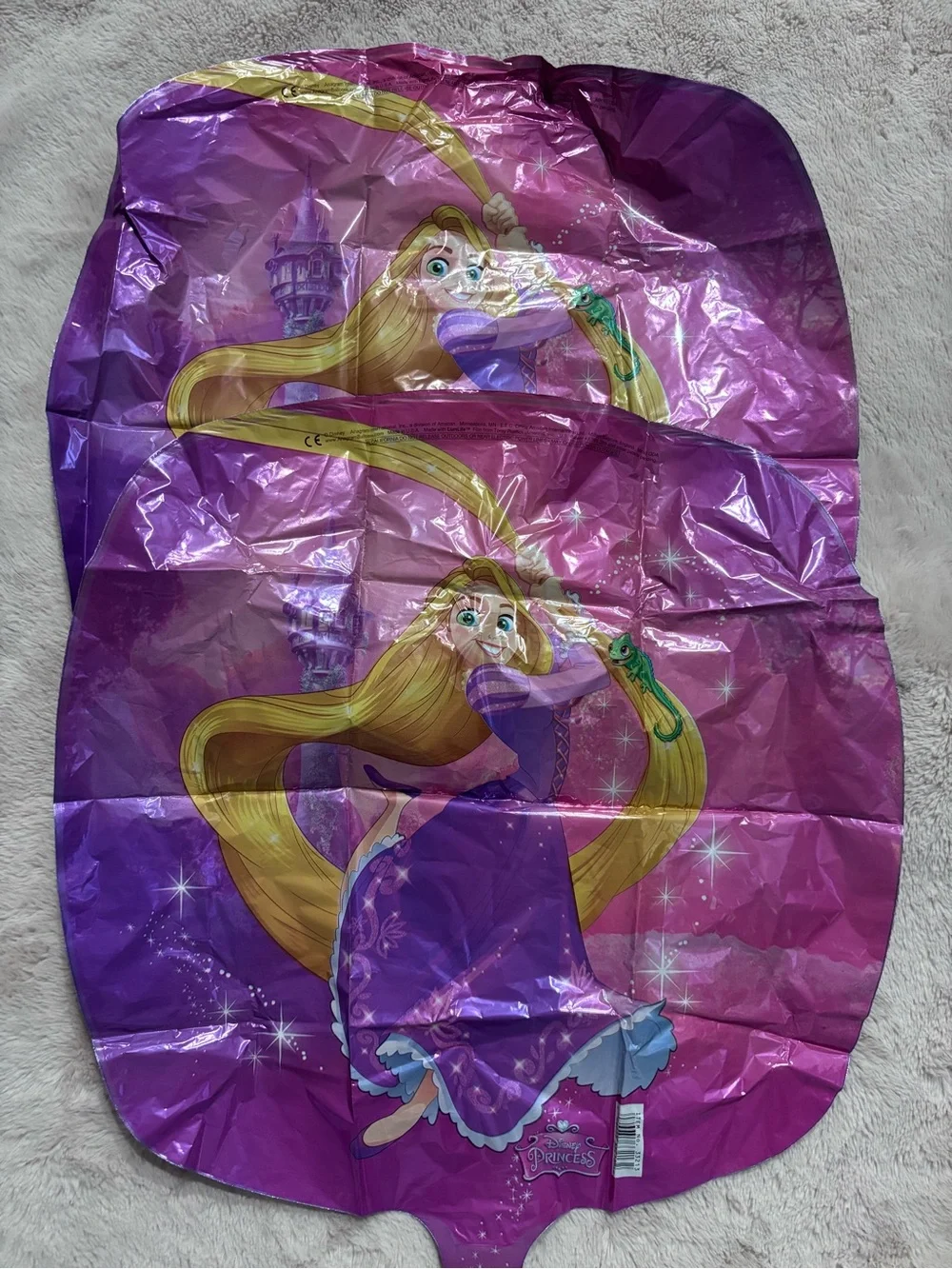 Disney Rapunzel Party Foil Balloon in Pink and Purple